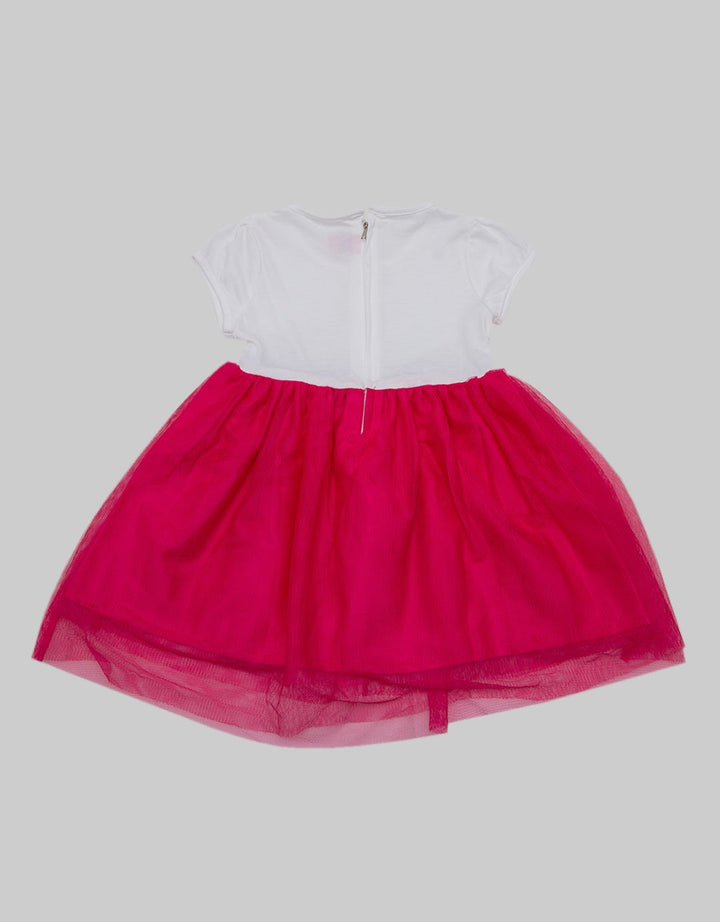 Two Mix Dress Baby Tile Bunga Pink