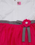 Two Mix Dress Baby Tile Bunga Pink