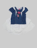 Two Mix Striped-Klok Skirt Suit