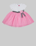 Two Mix Dress Baby Tile Bunga Pink