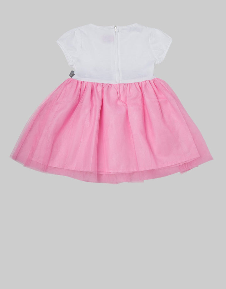 Two Mix Dress Baby Tile Bunga Pink