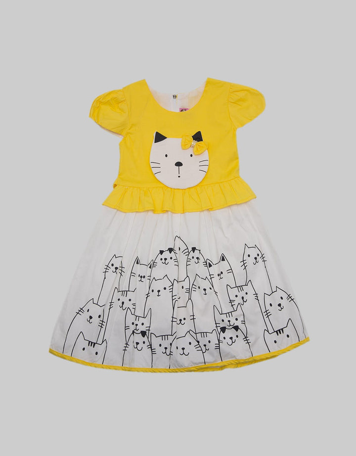 Two Mix Dress Sablon Kawanan Kucing