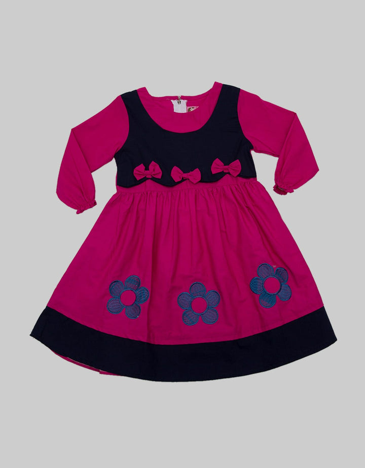 Two Mix Dress Muslim 3 Bunga 3 Pita
