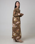 St. Yves Long Sleeve Maxi Dress Torch Ginger