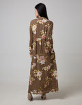 St. Yves Long Sleeve Maxi Dress Torch Ginger