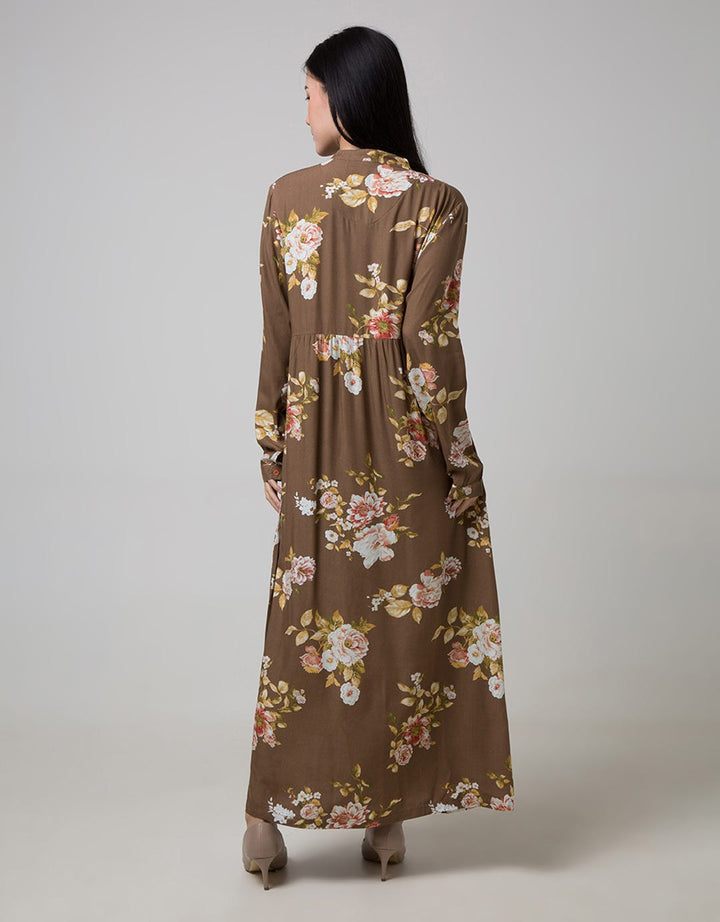 St. Yves Long Sleeve Maxi Dress Torch Ginger
