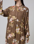St. Yves Long Sleeve Maxi Dress Torch Ginger