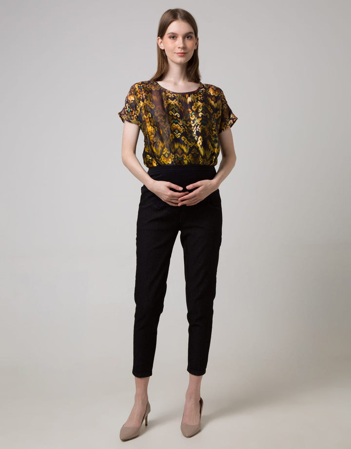 St. Yves Mom Denim Long Pants Stretch Washed