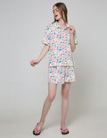 Nevada Short Sleeve Pyjama Shorts Love