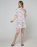 Nevada Short Sleeve Pyjama Shorts Love