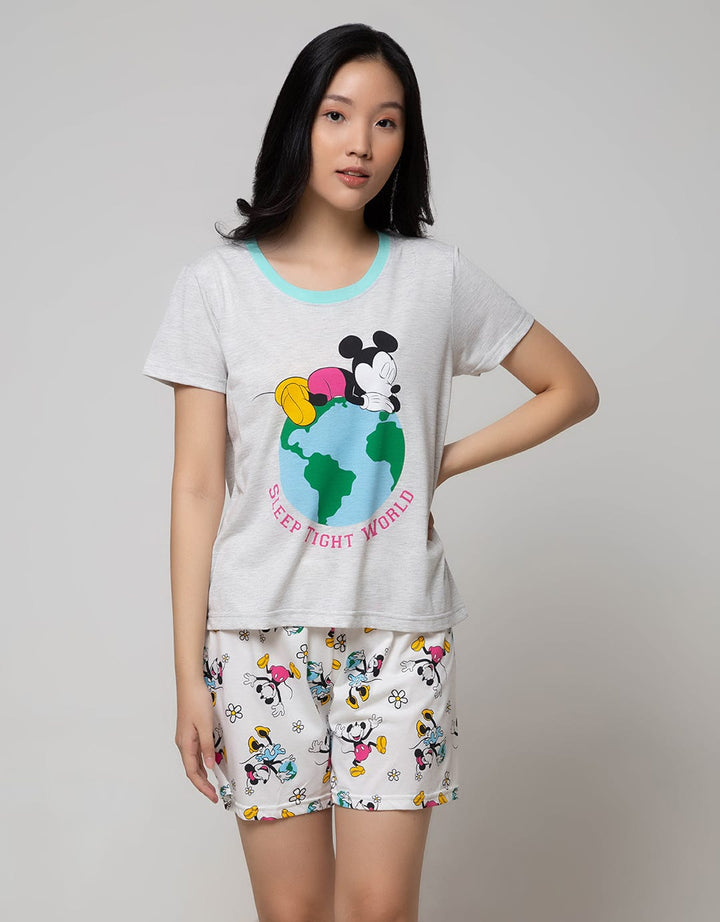 Disney Mickey Short Sleeve Pyjama Sleep Tight World