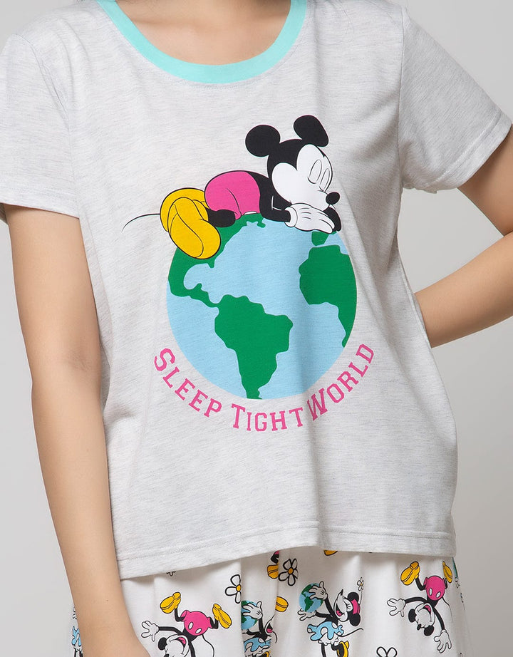 Disney Mickey Short Sleeve Pyjama Sleep Tight World