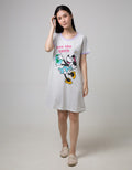 Disney Short Sleeve Midi Dress Minnie Save The Earth