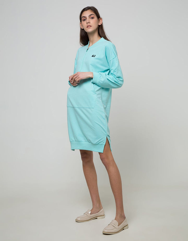 American Jeans Long Sleeve Maxi Dress Hoodie