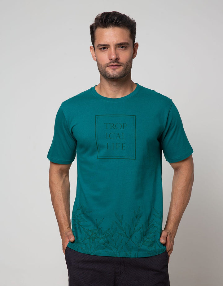 T Zone Short Sleeve T-Shirt Print Graphic Theme Floral Nature Tropi