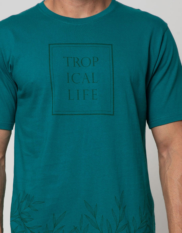 T Zone Short Sleeve T-Shirt Print Graphic Theme Floral Nature Tropi