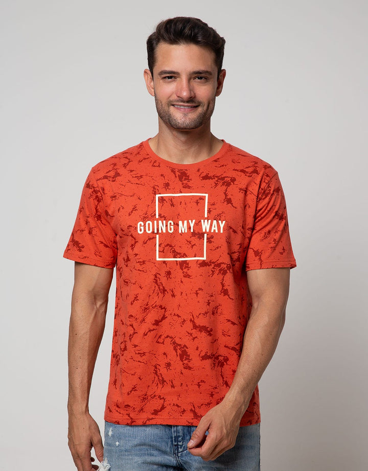T Zone Short Sleeve T-Shirt Fullprint Going My Way