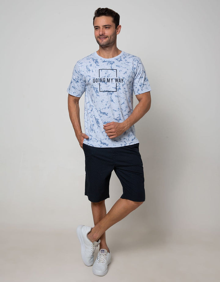 T Zone Short Sleeve T-Shirt Fullprint Going My Way