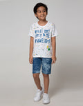 Little M Short Sleeve Tshirt Fullprint Splash Color Rules Dont Apply