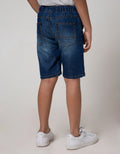 Little M Denim Short Karet Aplikasi Army