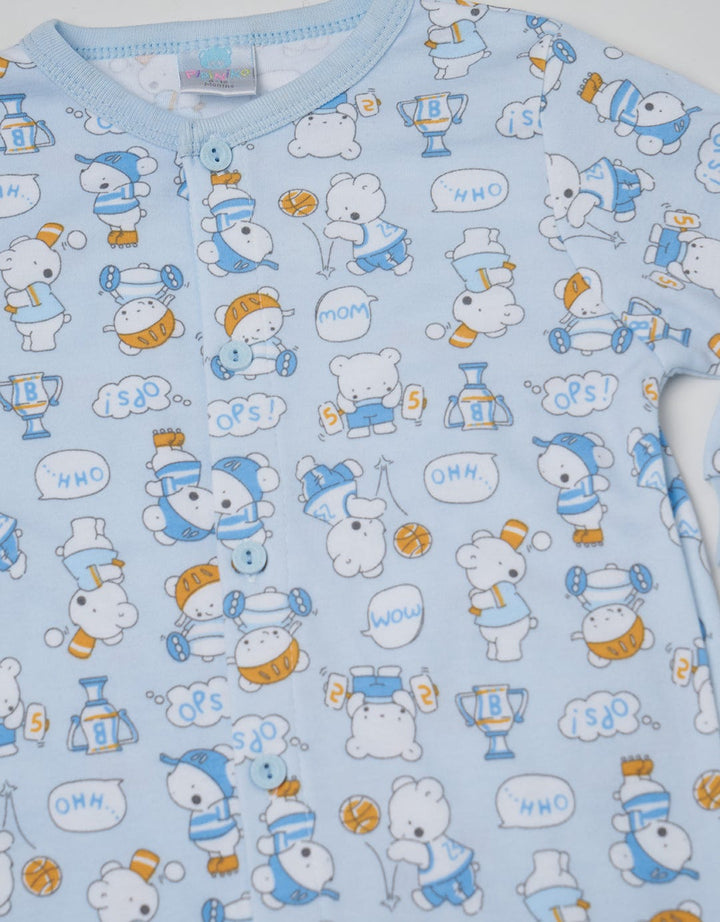 Pipiniko Long Jumpsuit Romper Bear Sport