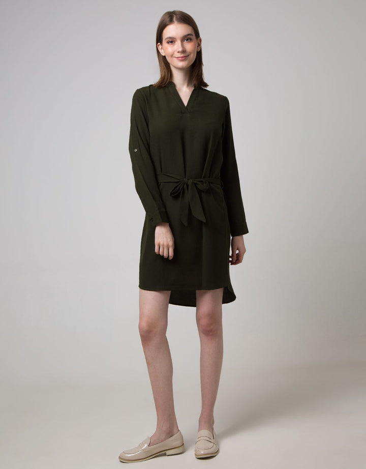 LS MIDI DRESS PLAIN