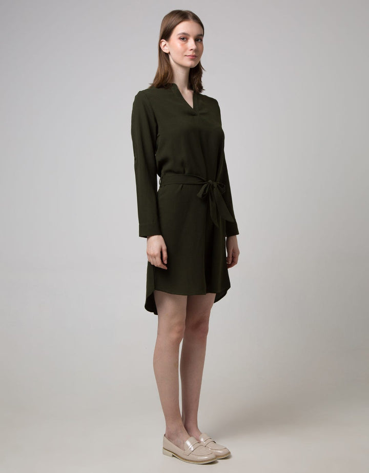 LS MIDI DRESS PLAIN