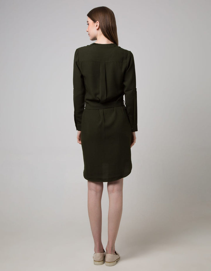 LS MIDI DRESS PLAIN