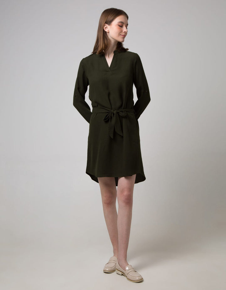 LS MIDI DRESS PLAIN