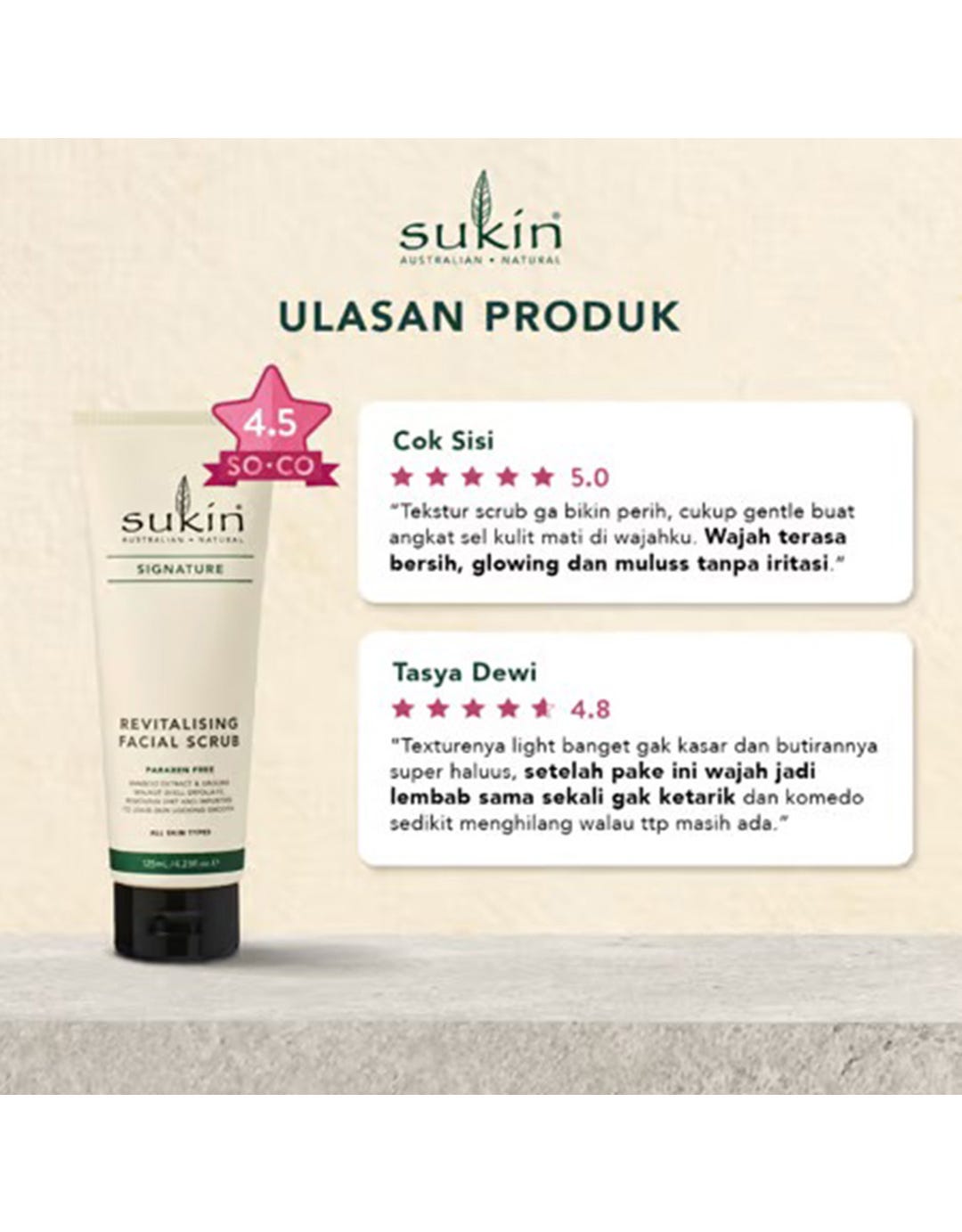 Sukin Cleanser Signature Revitalizing Facial Scrub 50 Ml
