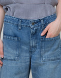Nevada Denim Long Pants Fashion Kulot