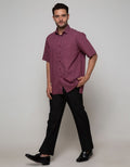 Cole Short Sleeve Shirt Print Regular Point Collar
