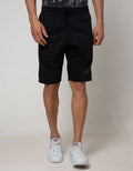 American Jeans Short Pants Drawstring Print On Side