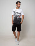 American Jeans Short Pants Drawstring Print On Side