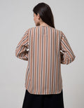Details Long Sleeve Blouse Strech Wolly Crepe