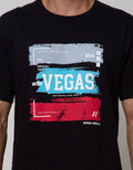 Nevada Short Sleeve T-Shirt Print Paint Brush Vegas