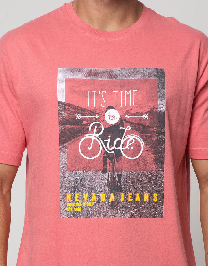 Nevada Lengan Pendek T-Shirt Print Photoprint