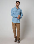 Nevada Long Sleeve Shirt Denim 5 Oz Eznym Bleach