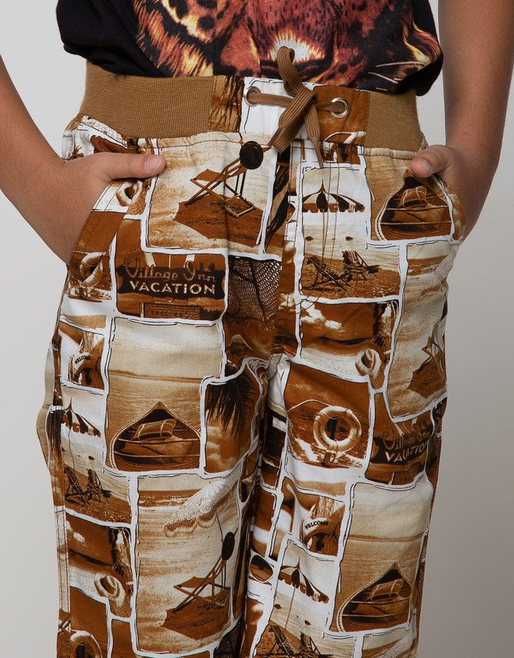 Nevada Short Woven  Ki Crop Collage Beach Kicwv004:Sand:9-10:Print:Short Pants