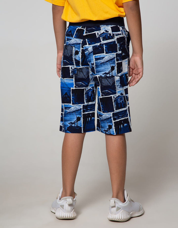 Nevada Short Woven  Ki Crop Collage Beach Kicwv004:Sand:9-10:Print:Short Pants