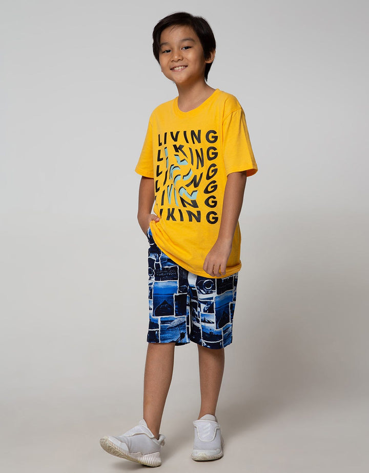 Nevada Short Woven  Ki Crop Collage Beach Kicwv004:Sand:9-10:Print:Short Pants