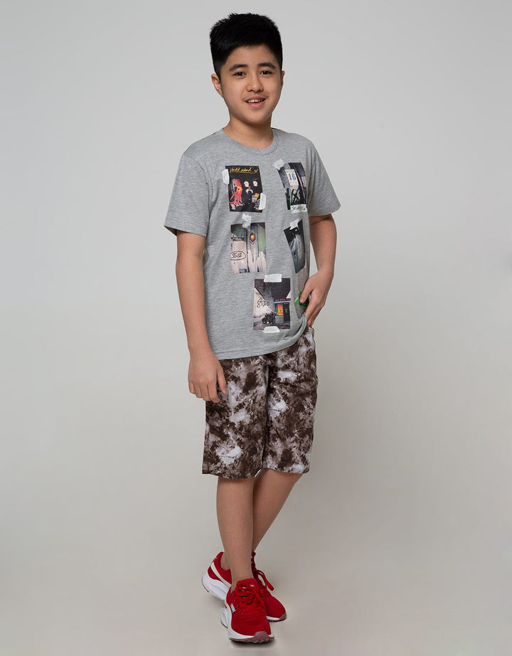 Nevada Short Woven Crop Abstrak