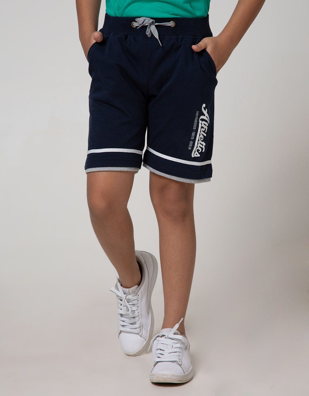 Little M Short Pants Knit Sj Rib Athletic Peek