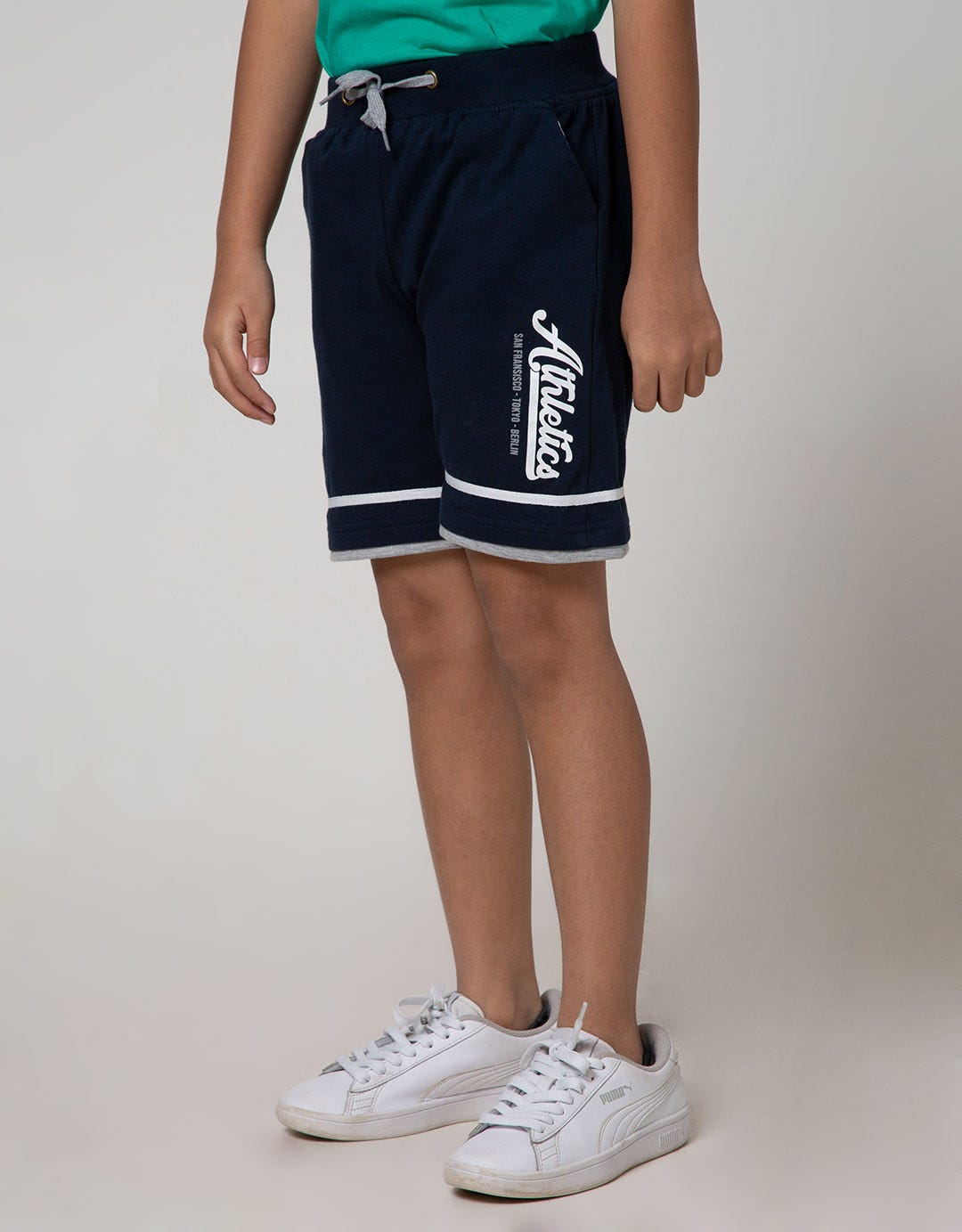 Little M Short Pants Knit Sj Rib Athletic Peek