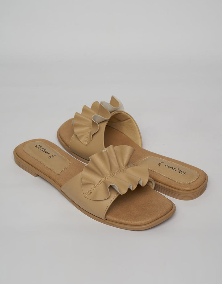 St. Yves Slipper Sandals Ruffle
