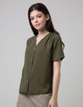 SS BLOUSE NML VNECK