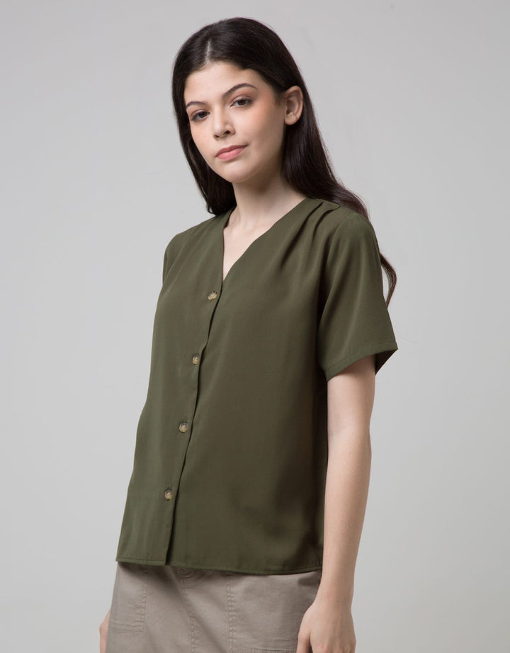 SS BLOUSE NML VNECK