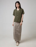SS BLOUSE NML VNECK