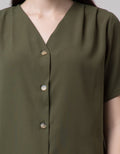 SS BLOUSE NML VNECK