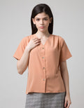SS BLOUSE NML VNECK